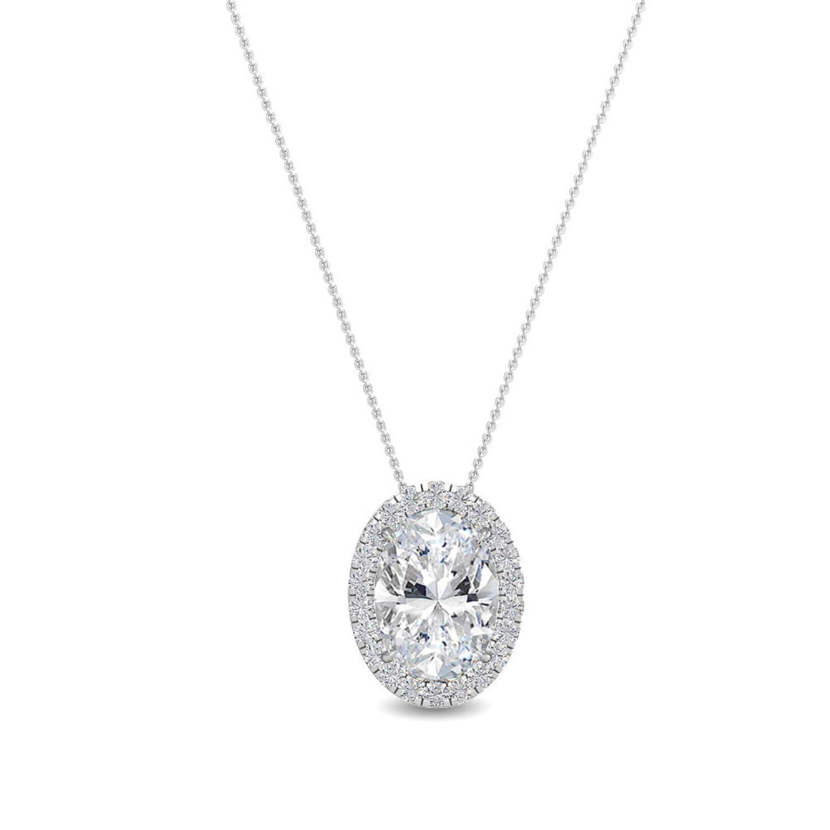 Lab Grown Diamond PENDANT 0.80 ctw P31625OV-0.75CT