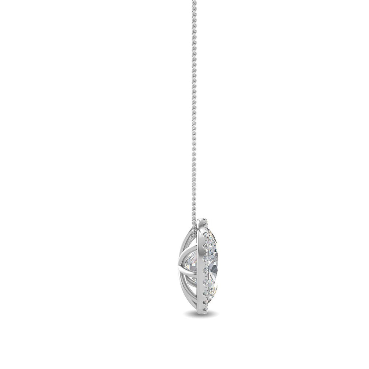 Lab Grown Diamond PENDANT 0.80 ctw P31625OV-0.75CT