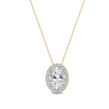 Lab Grown Diamond PENDANT 0.80 ctw P31625OV-0.75CT