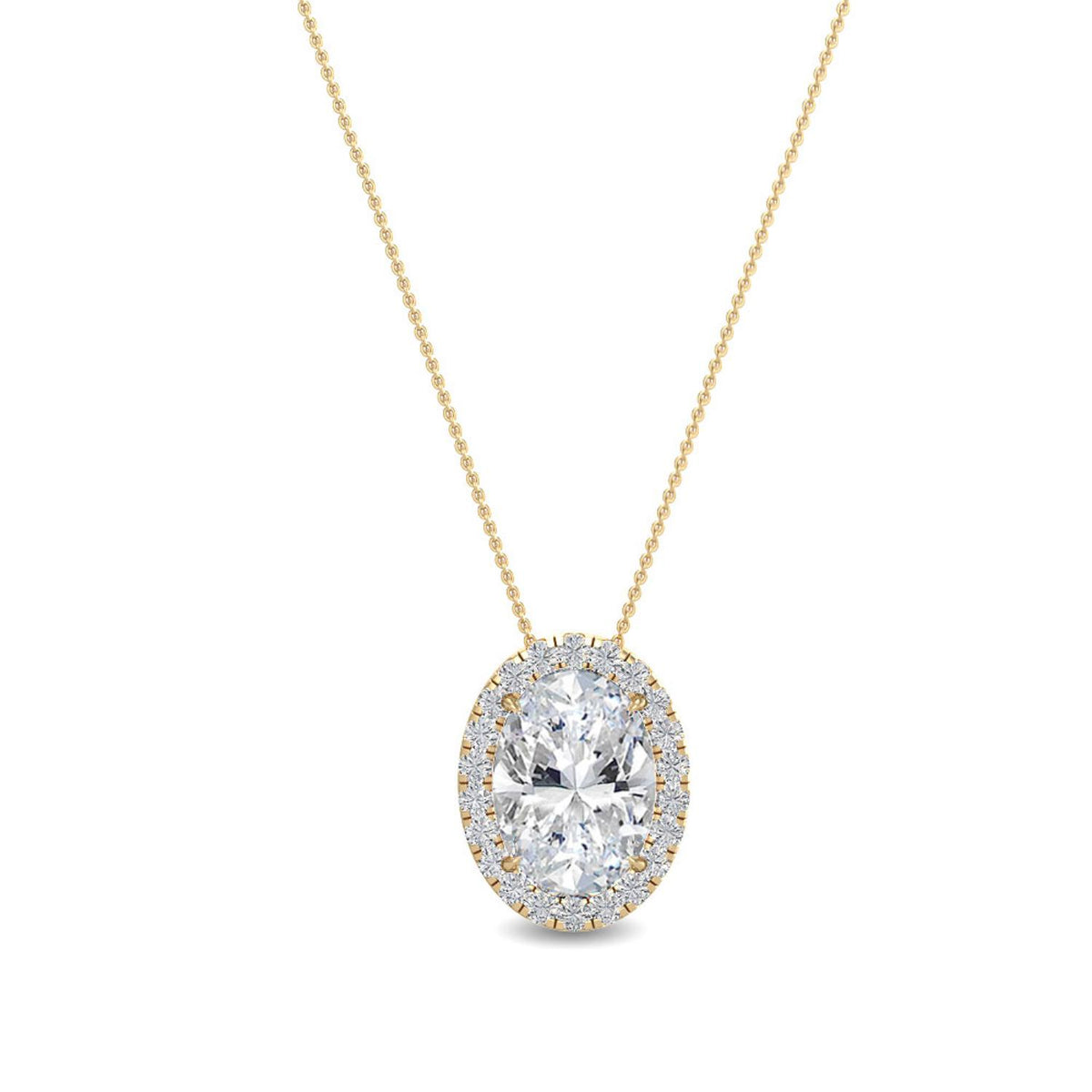 Lab Grown Diamond PENDANT 0.80 ctw P31625OV-0.75CT