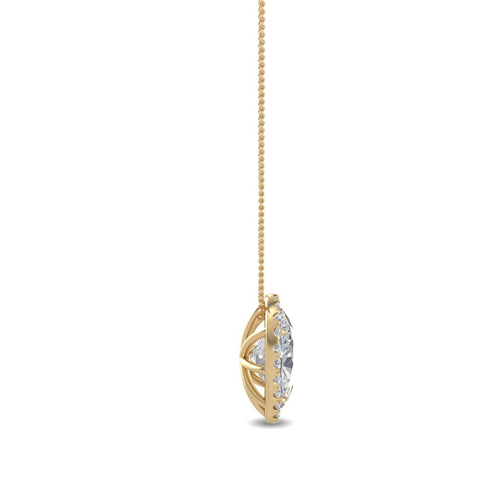 Lab Grown Diamond PENDANT 0.80 ctw P31625OV-0.75CT