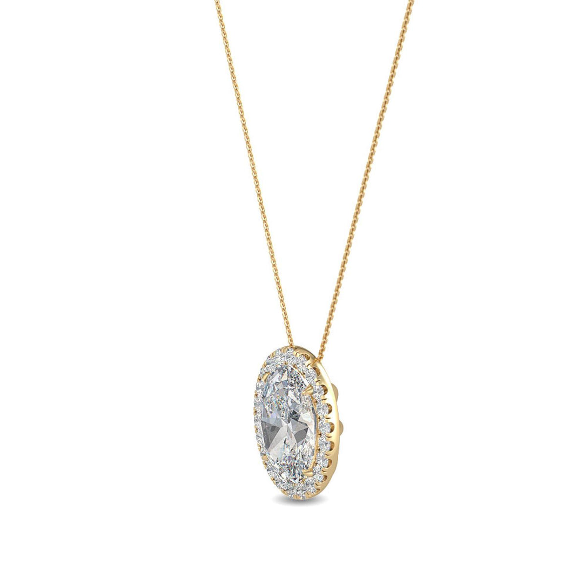 Lab Grown Diamond PENDANT 0.80 ctw P31625OV-0.75CT