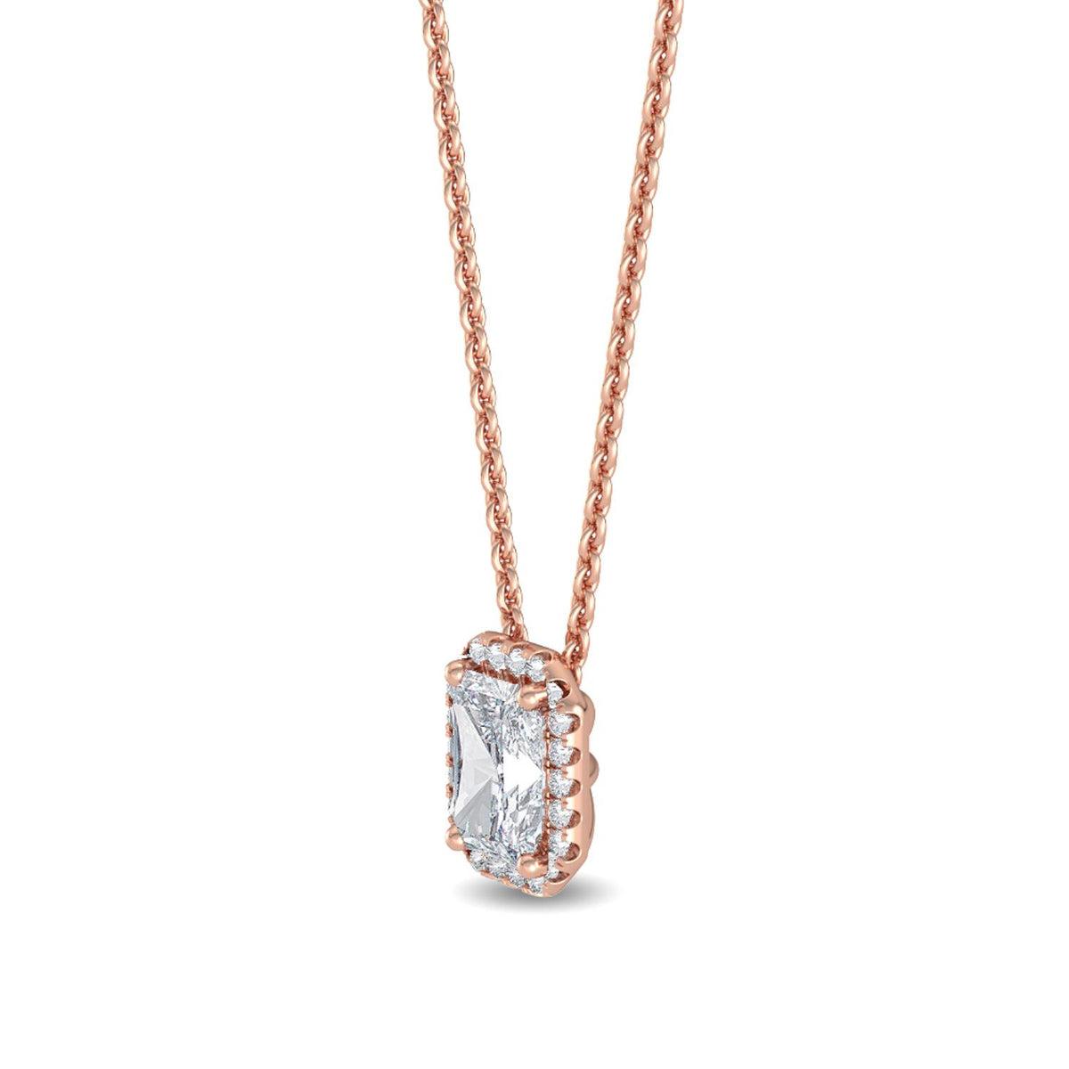 Lab Grown Diamond PENDANT 0.82 ctw P31655RDT-0.83CT