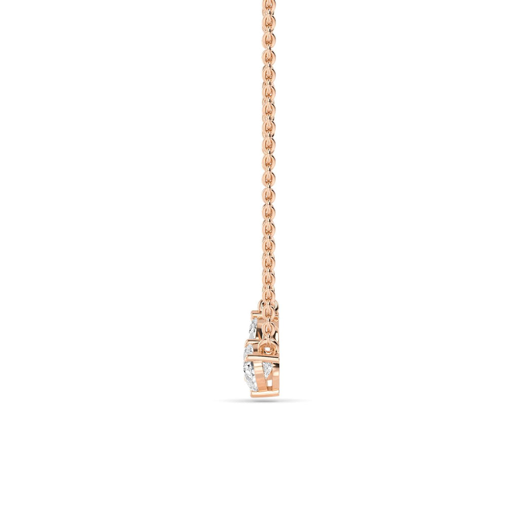 Lab Grown Diamond PENDANT 0.86 ctw P32288MQHT-0.75CT