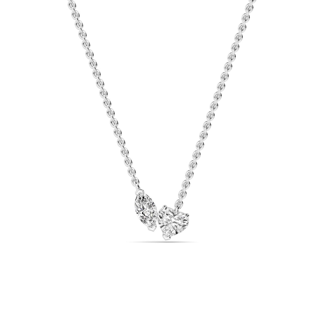 Lab Grown Diamond PENDANT 0.86 ctw P32288MQHT-0.75CT