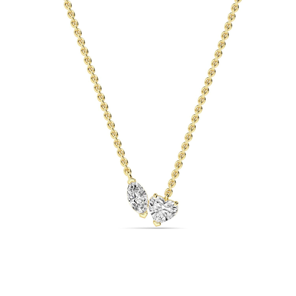 Lab Grown Diamond PENDANT 0.86 ctw P32288MQHT-0.75CT