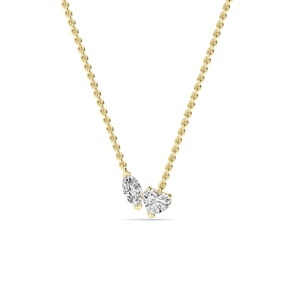 Lab Grown Diamond PENDANT 0.86 ctw P32288MQHT-0.75CT