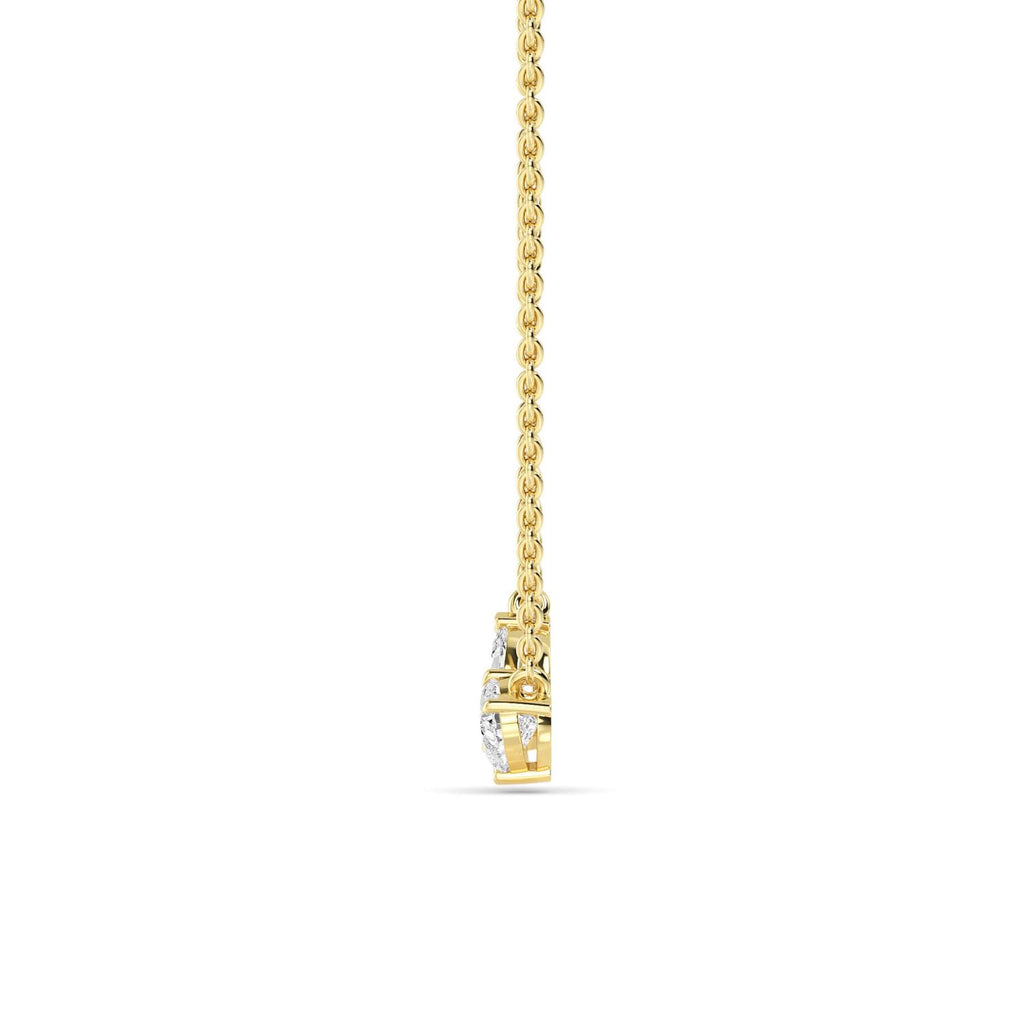 Lab Grown Diamond PENDANT 0.86 ctw P32288MQHT-0.75CT