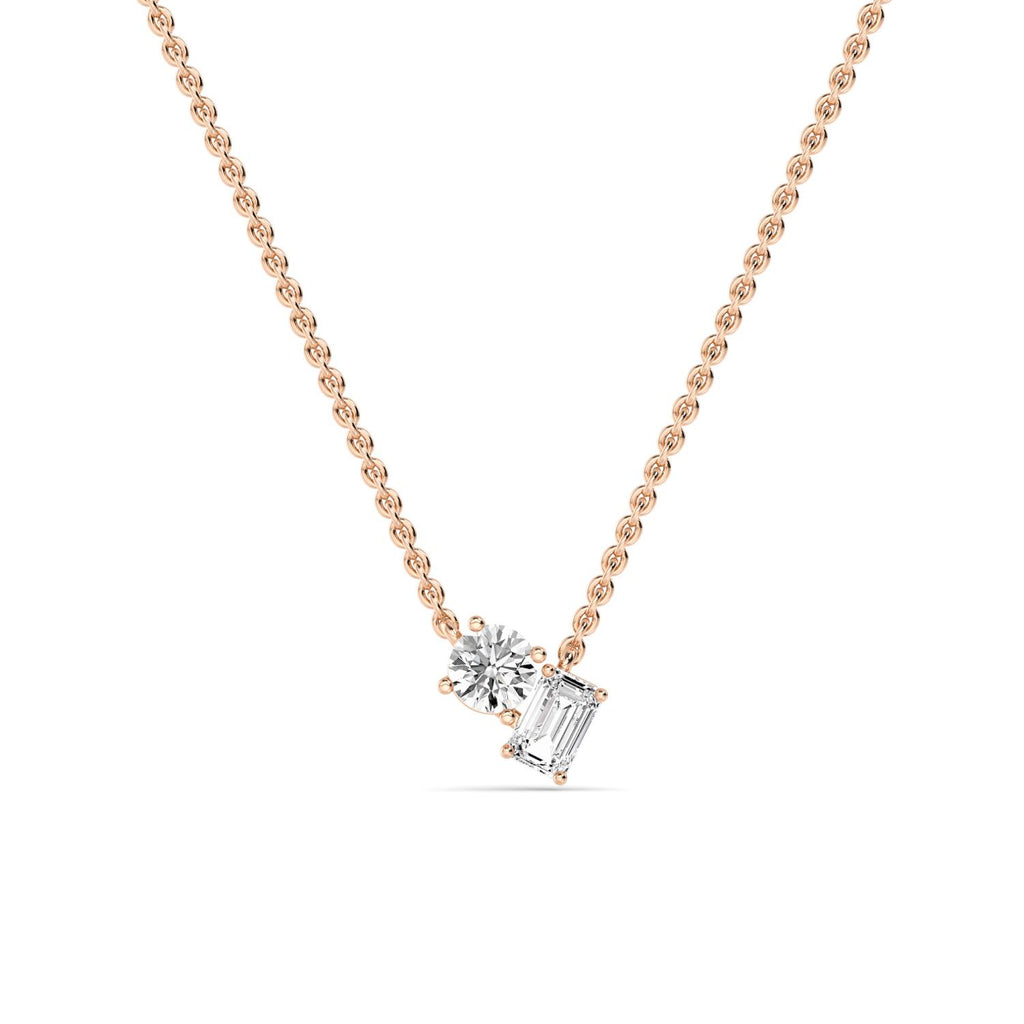 Lab Grown Diamond PENDANT 0.91 ctw P32289RDEM-0.83CT