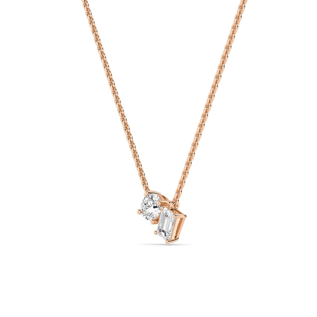 Lab Grown Diamond PENDANT 0.91 ctw P32289RDEM-0.83CT