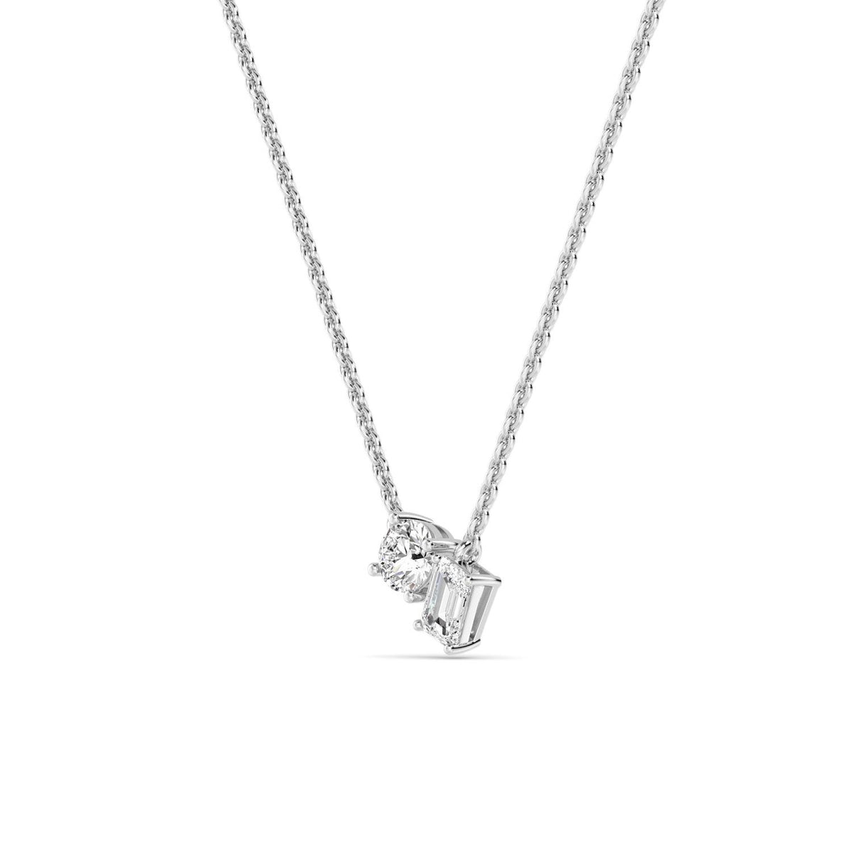 Lab Grown Diamond PENDANT 0.91 ctw P32289RDEM-0.83CT