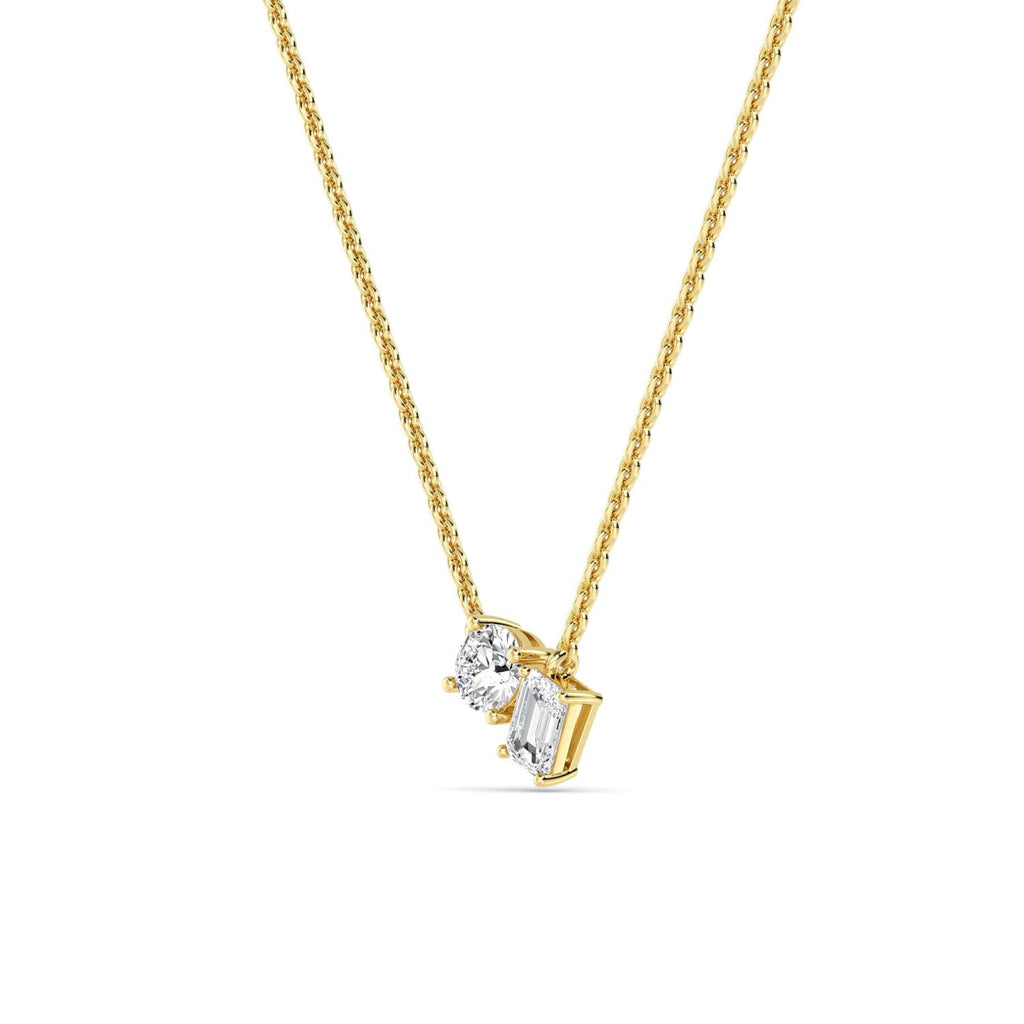 Lab Grown Diamond PENDANT 0.91 ctw P32289RDEM-0.83CT