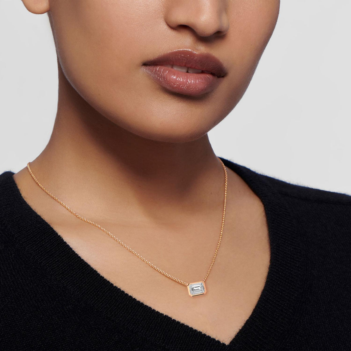 Lab Grown Diamond PENDANT 1.53 ctw P32422EM-1.50CT