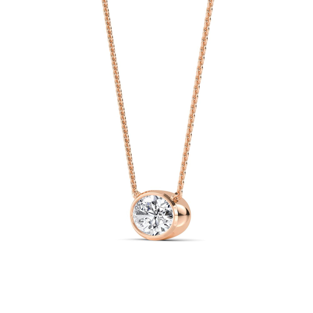 Lab Grown Diamond PENDANT 0.72 ctw P32422OV-0.75CT