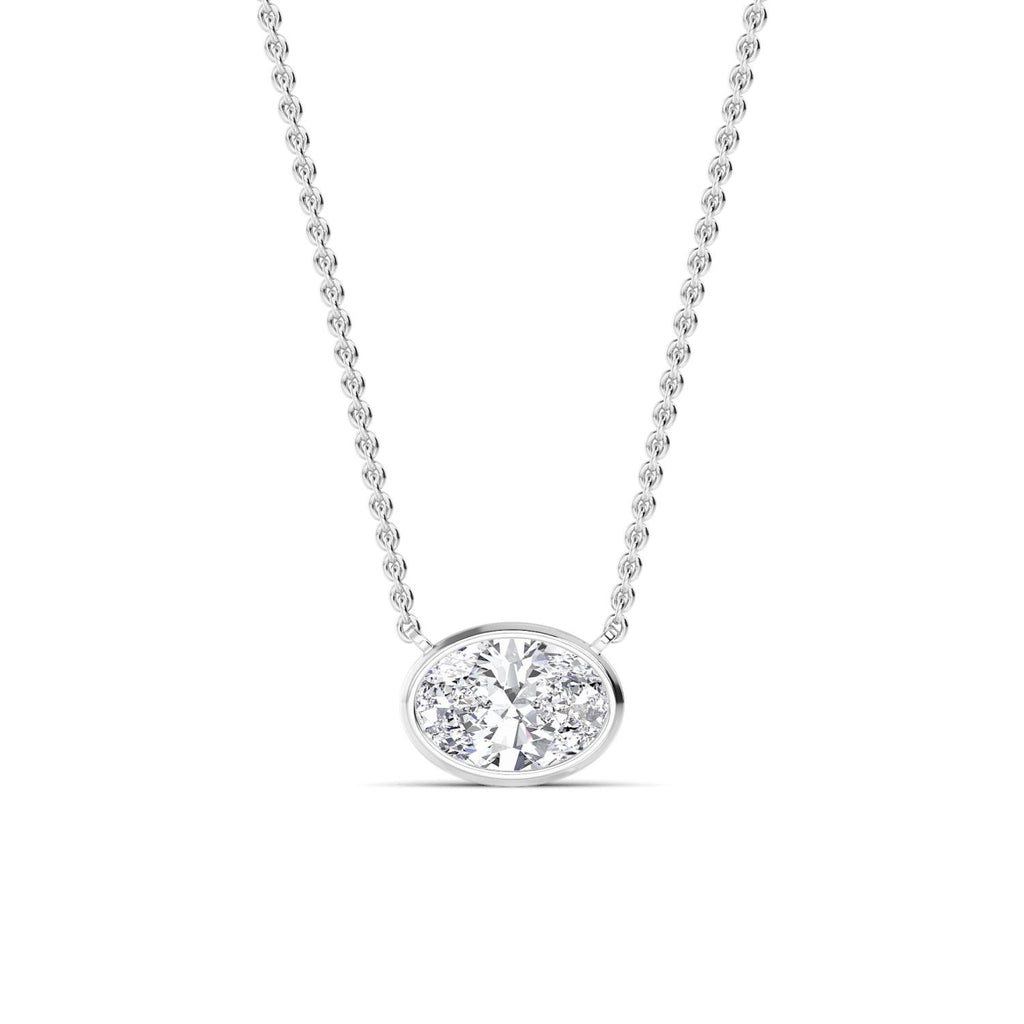 Lab Grown Diamond PENDANT 0.72 ctw P32422OV-0.75CT