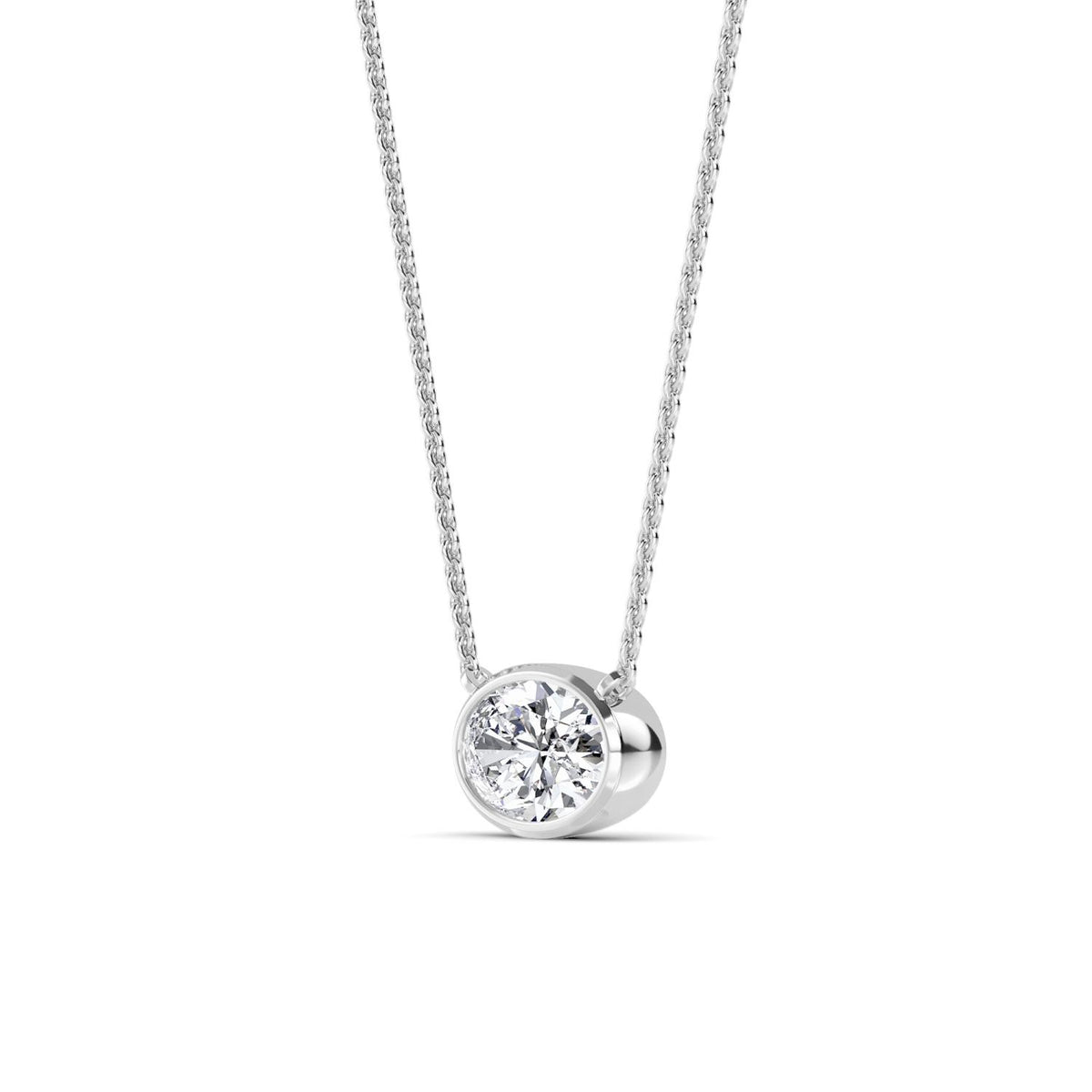 Lab Grown Diamond PENDANT 1.51 ctw P32422OV-1.50CT