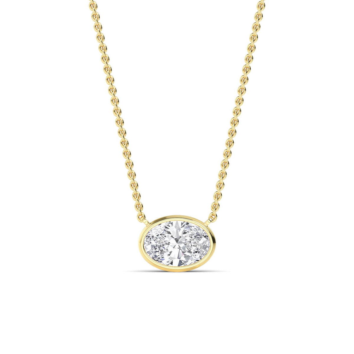 Lab Grown Diamond PENDANT 1.51 ctw P32422OV-1.50CT
