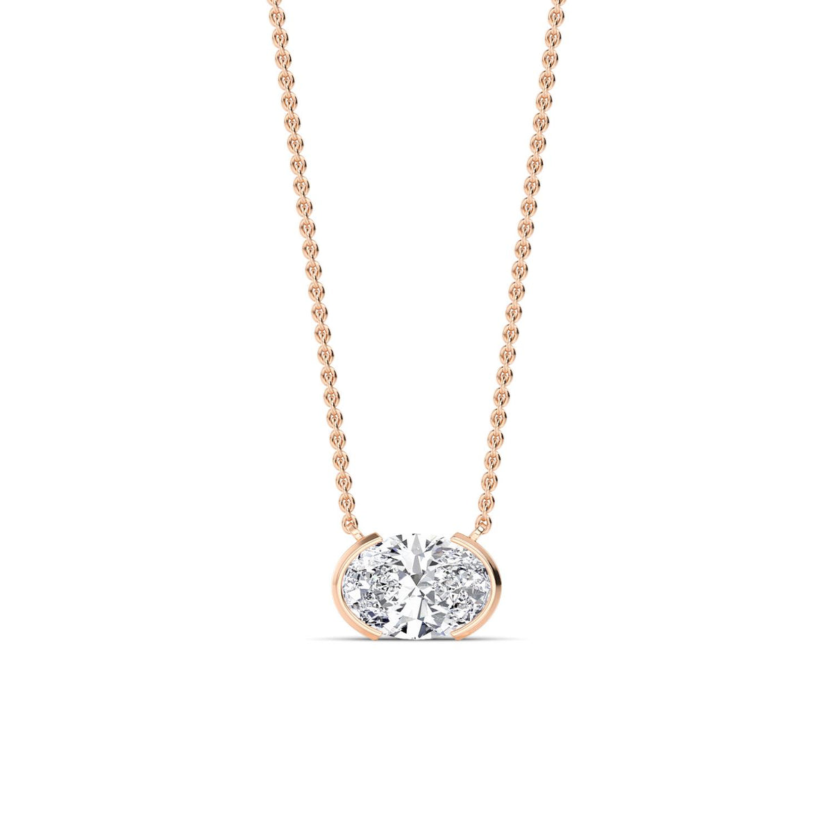 Lab Grown Diamond PENDANT 1.58 ctw P32429OV-1.50CT