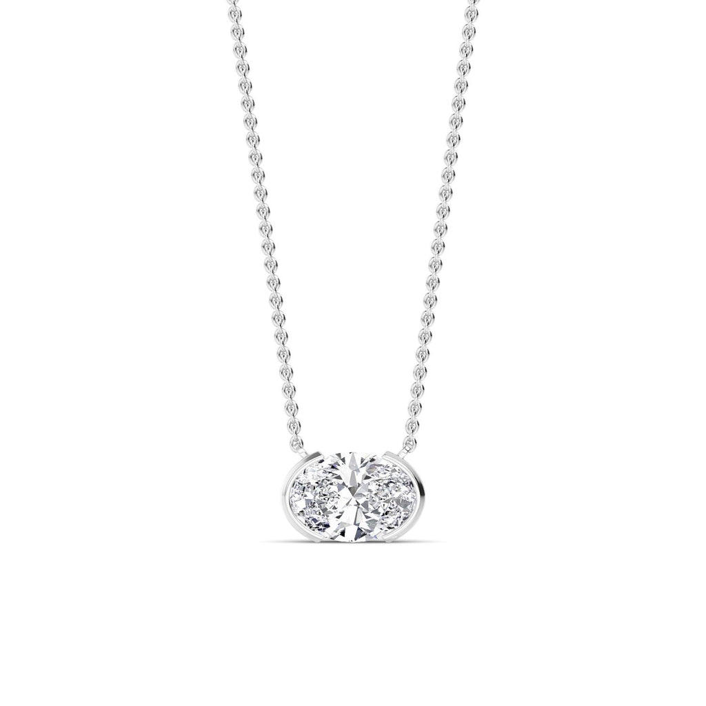 Lab Grown Diamond PENDANT 1.58 ctw P32429OV-1.50CT