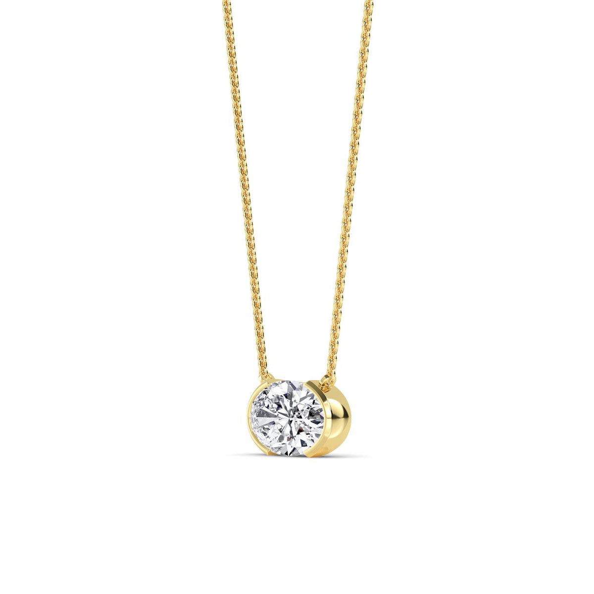 Lab Grown Diamond PENDANT 0.51 ctw P32429OV-0.50CT