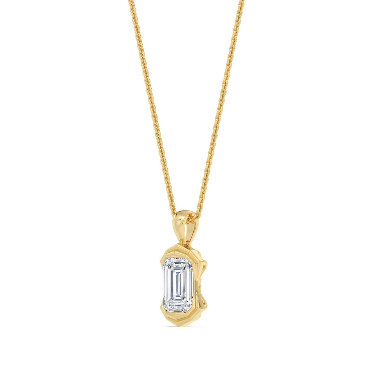 Lab Grown Diamond PENDANT 1.50 ctw P32683EM-1.50CT