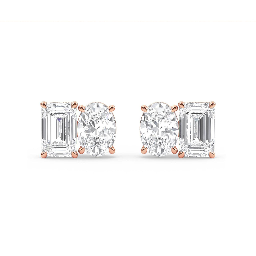 Lab Grown Diamond EARRINGS 3.17 ctw PSE210106EMOV-3.30CT