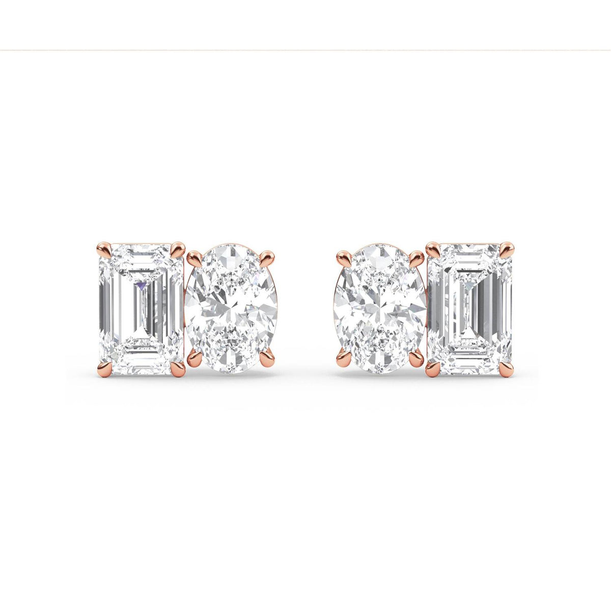 Lab Grown Diamond EARRINGS 3.17 ctw PSE210106EMOV-3.30CT