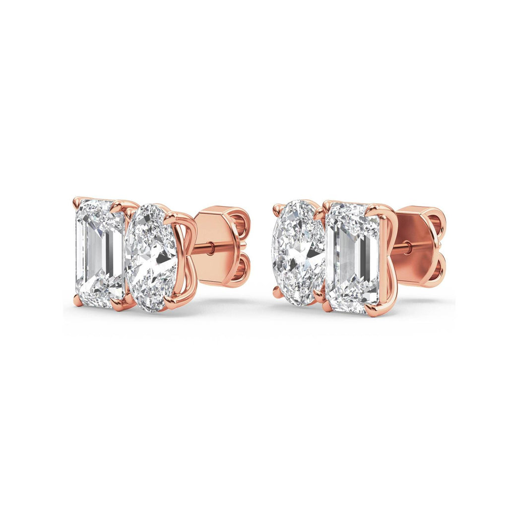 Lab Grown Diamond EARRINGS 3.17 ctw PSE210106EMOV-3.30CT