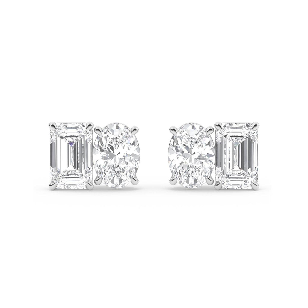 Lab Grown Diamond EARRINGS 3.17 ctw PSE210106EMOV-3.30CT