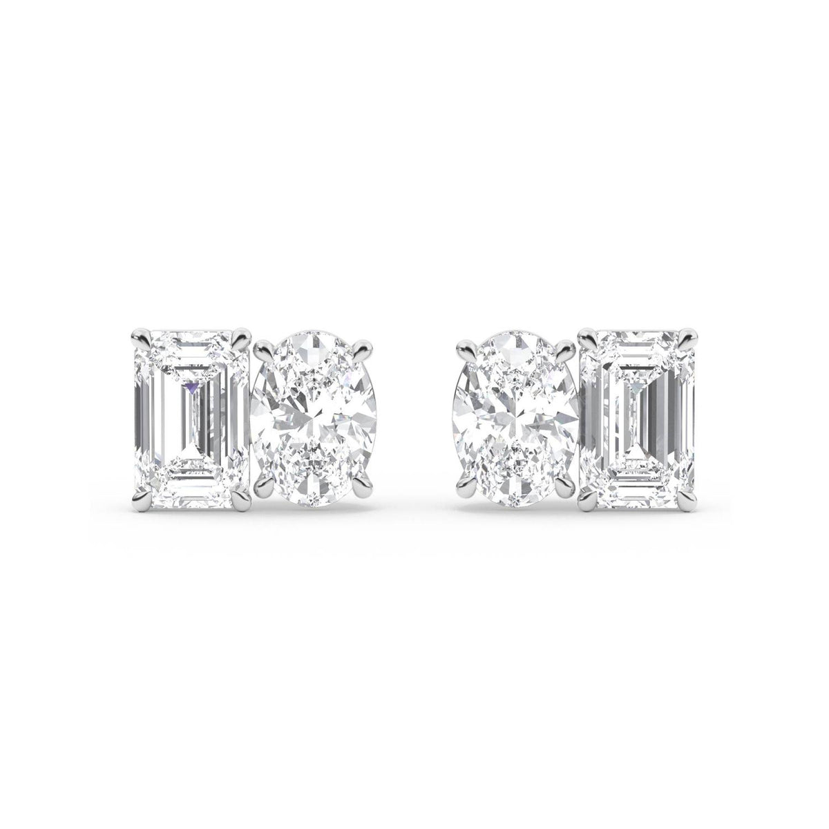 Lab Grown Diamond EARRINGS 3.17 ctw PSE210106EMOV-3.30CT