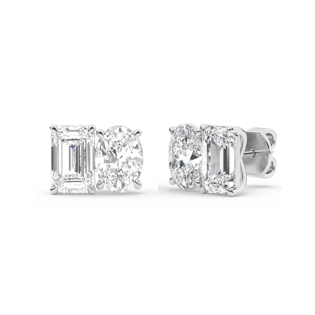 Lab Grown Diamond EARRINGS 3.17 ctw PSE210106EMOV-3.30CT