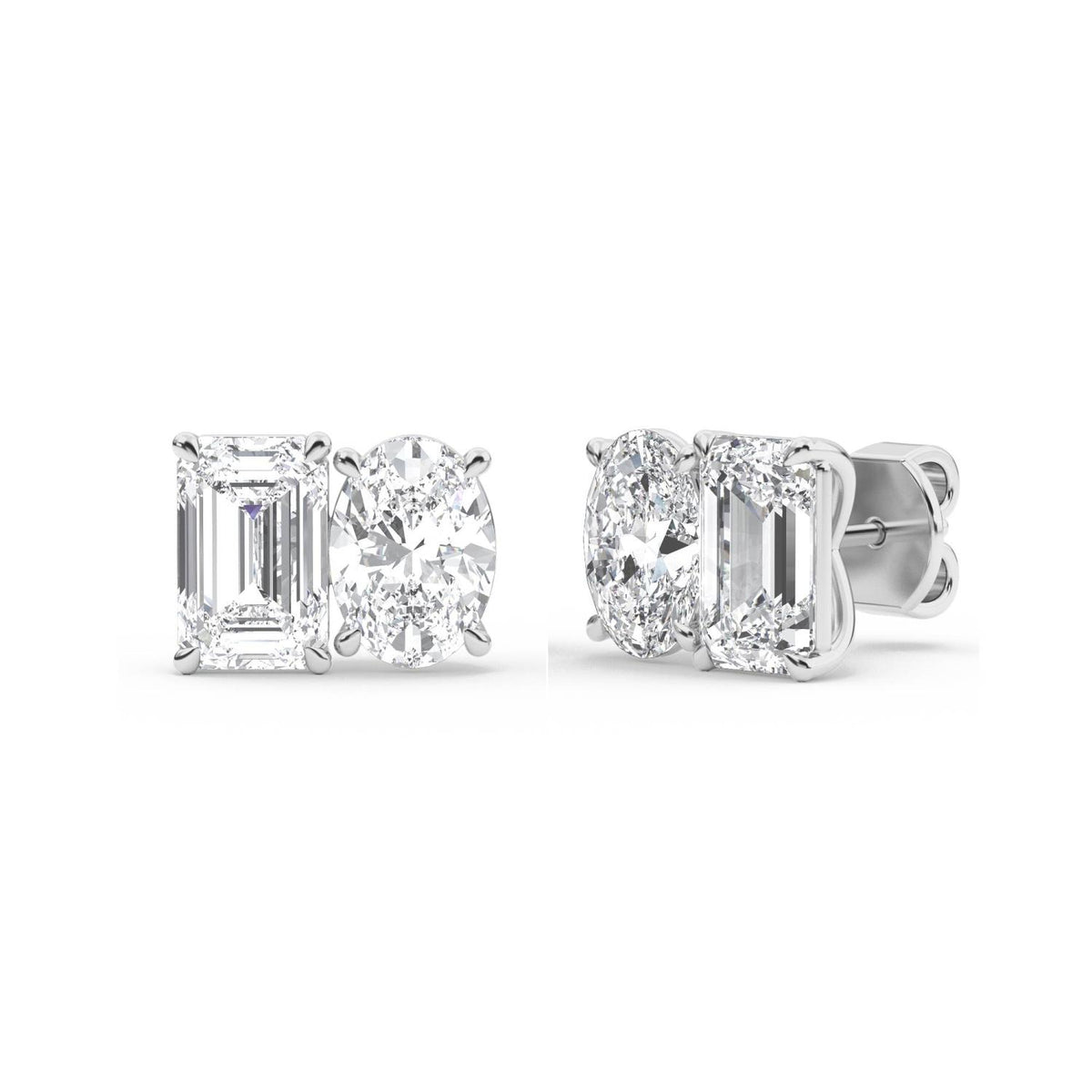 Lab Grown Diamond EARRINGS 3.17 ctw PSE210106EMOV-3.30CT