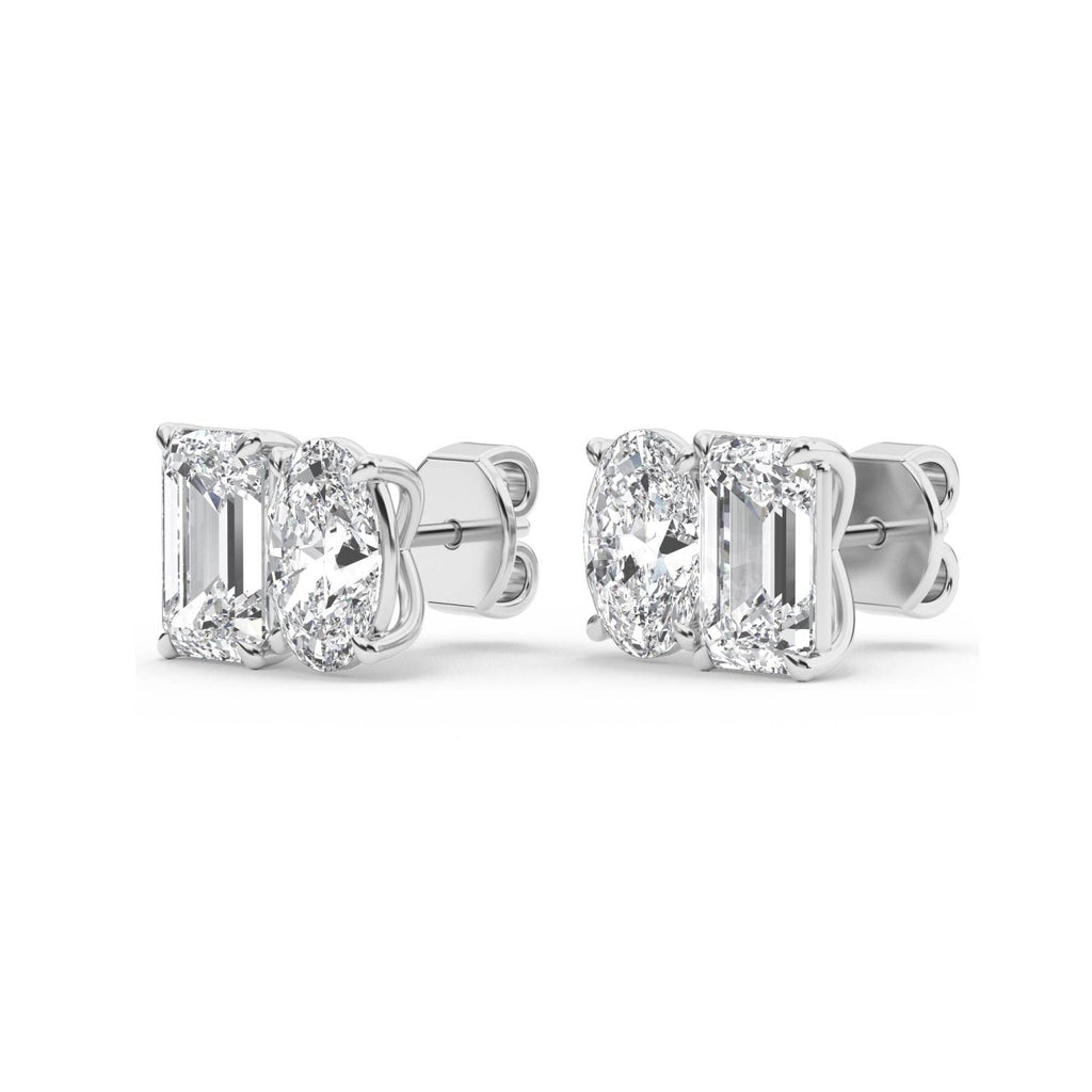 Lab Grown Diamond EARRINGS 3.17 ctw PSE210106EMOV-3.30CT