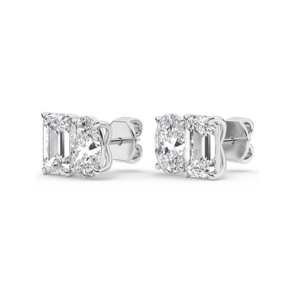 Lab Grown Diamond EARRINGS 3.17 ctw PSE210106EMOV-3.30CT