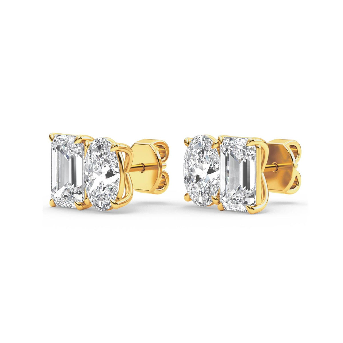 Lab Grown Diamond EARRINGS 3.17 ctw PSE210106EMOV-3.30CT