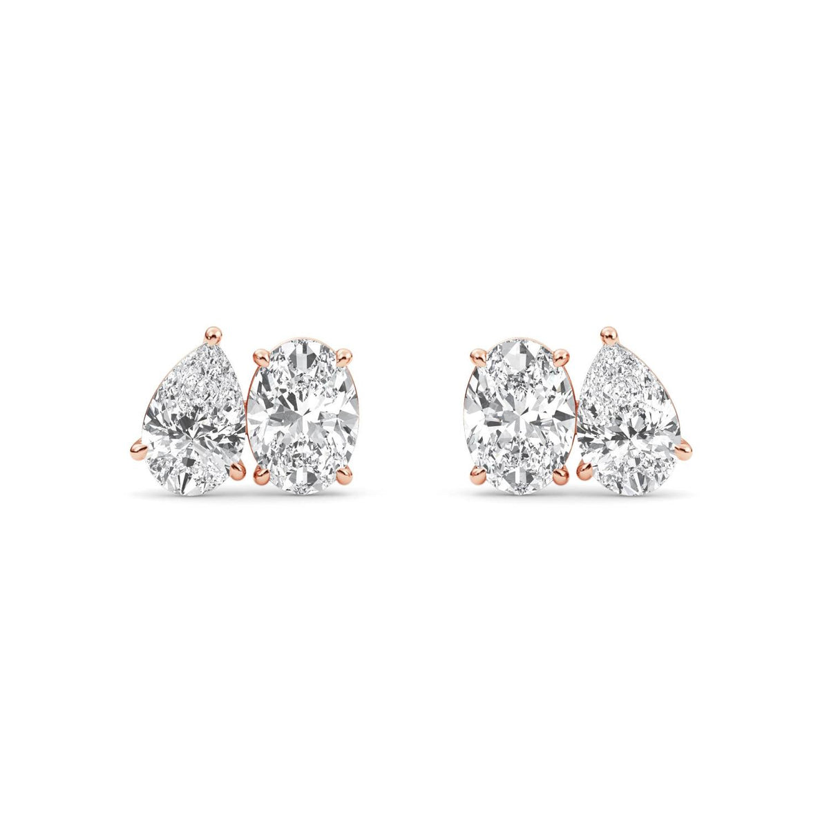 Lab Grown Diamond EARRINGS 2.54 ctw PSE210108PEOV-2.50CT
