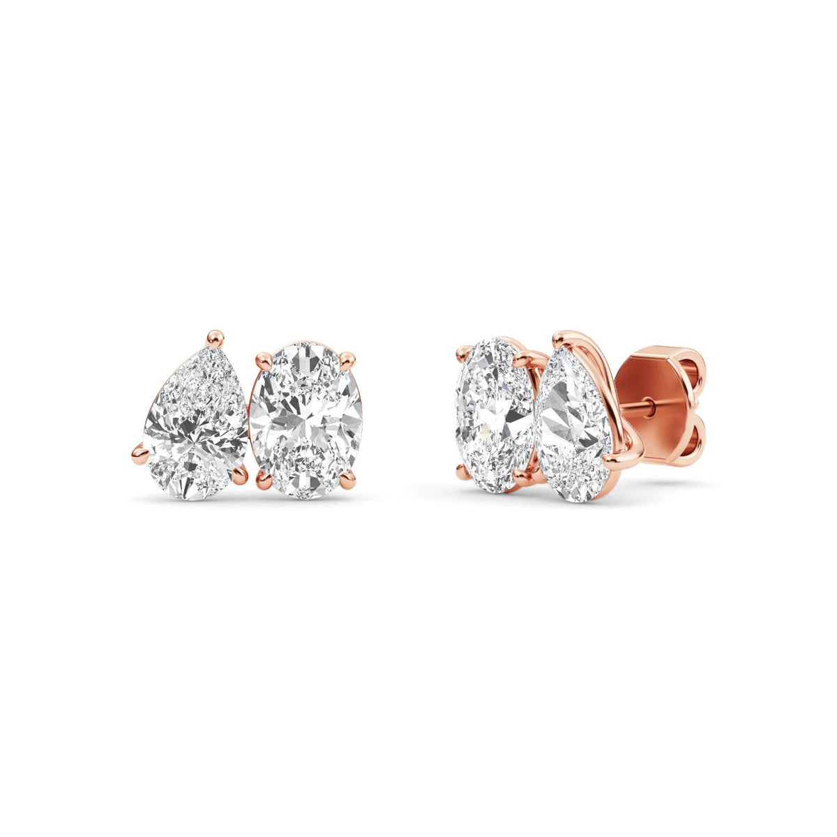 Lab Grown Diamond EARRINGS 2.54 ctw PSE210108PEOV-2.50CT