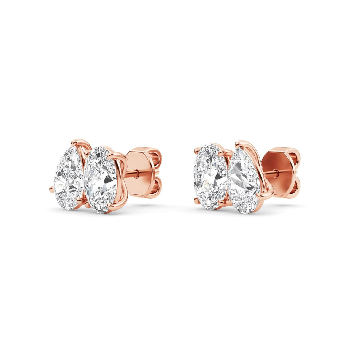 Lab Grown Diamond EARRINGS 2.54 ctw PSE210108PEOV-2.50CT