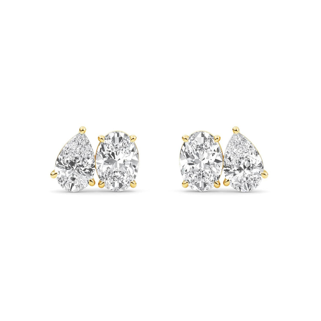 Lab Grown Diamond EARRINGS 2.54 ctw PSE210108PEOV-2.50CT
