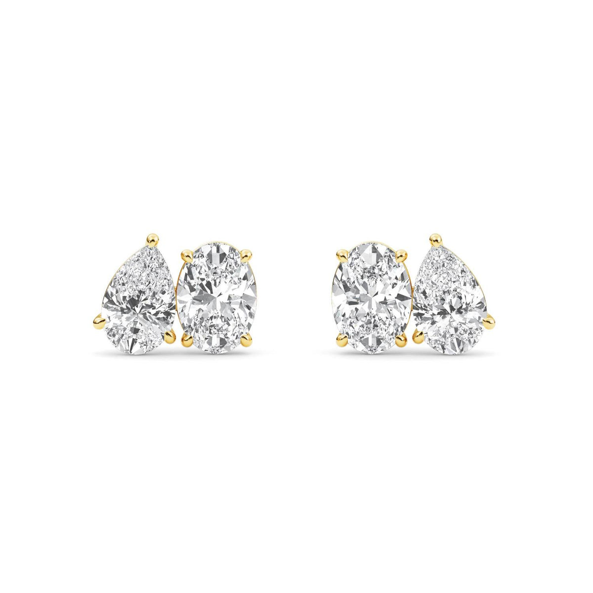 Lab Grown Diamond EARRINGS 2.54 ctw PSE210108PEOV-2.50CT