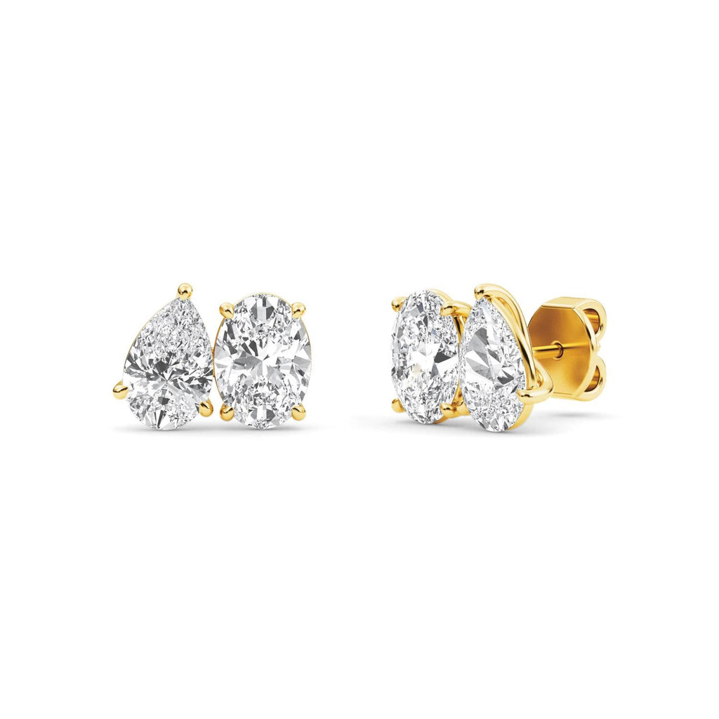 Lab Grown Diamond EARRINGS 2.54 ctw PSE210108PEOV-2.50CT