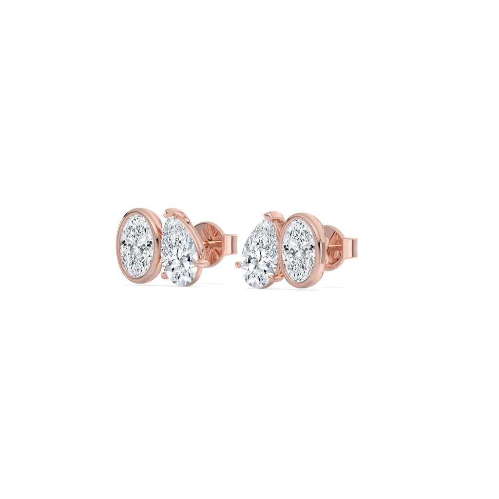 Lab Grown Diamond EARRINGS 2.91 ctw PSE210109OVPE-3
