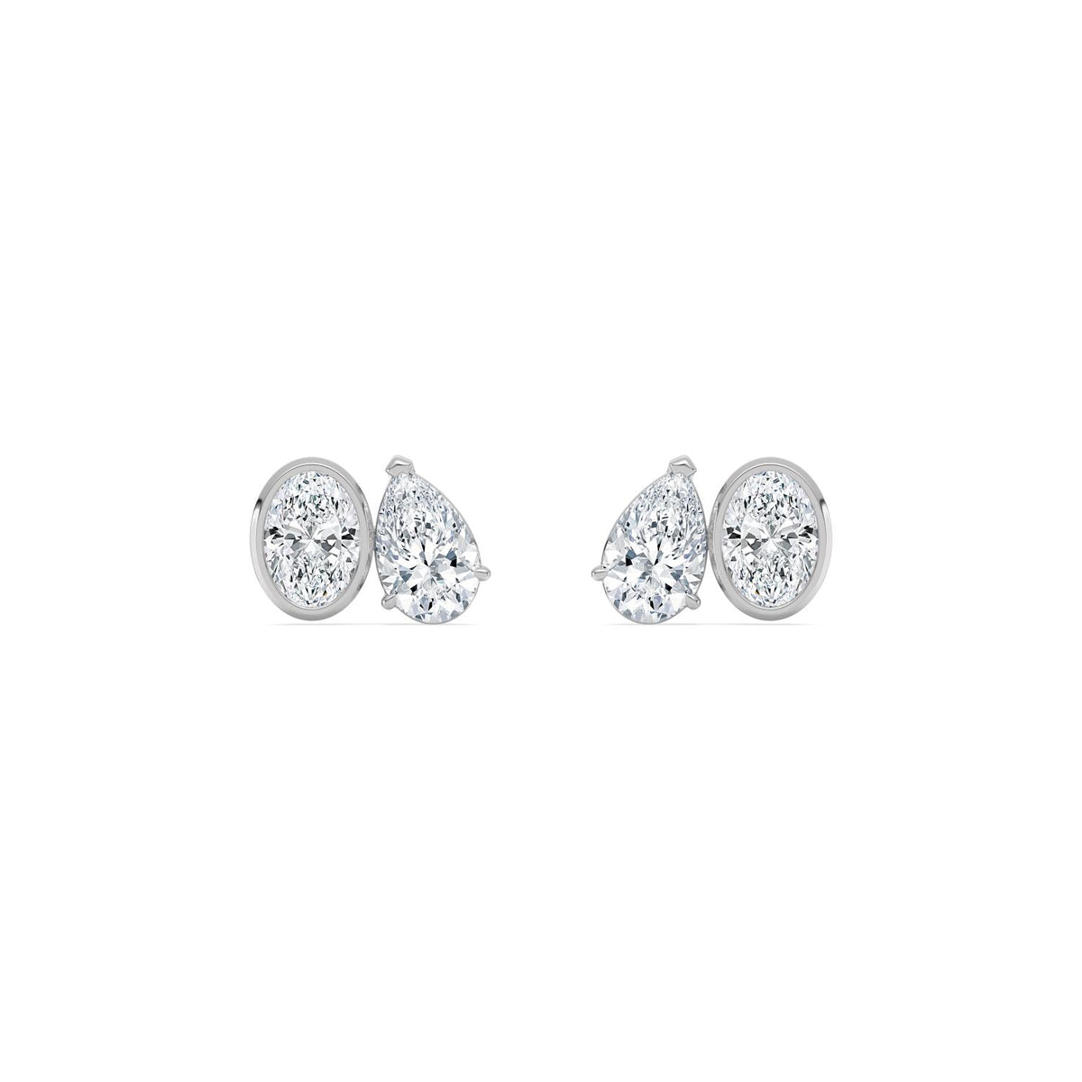 Lab Grown Diamond EARRINGS 2.91 ctw PSE210109OVPE-3
