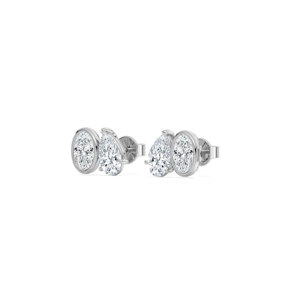 Lab Grown Diamond EARRINGS 2.91 ctw PSE210109OVPE-3