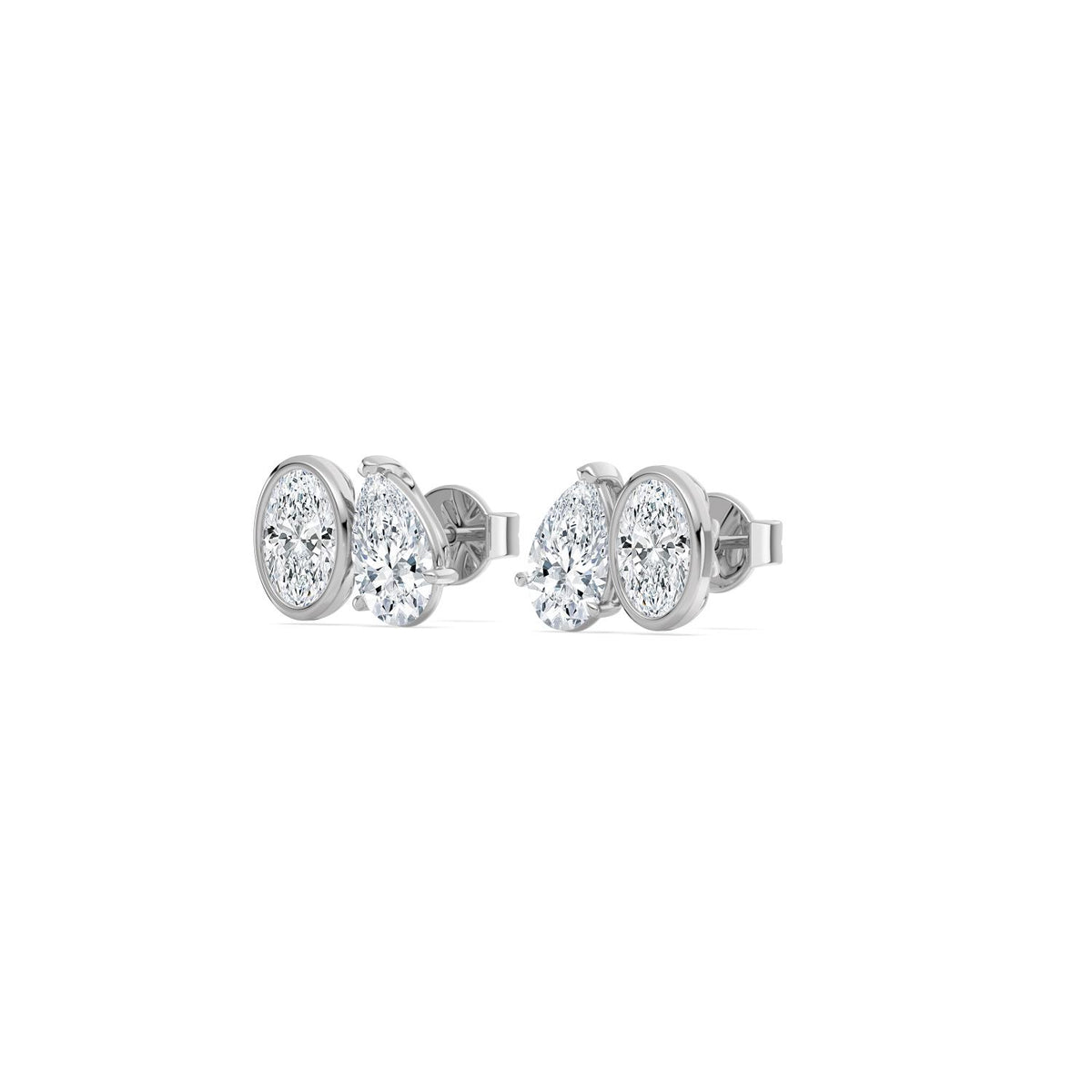 Lab Grown Diamond EARRINGS 2.91 ctw PSE210109OVPE-3