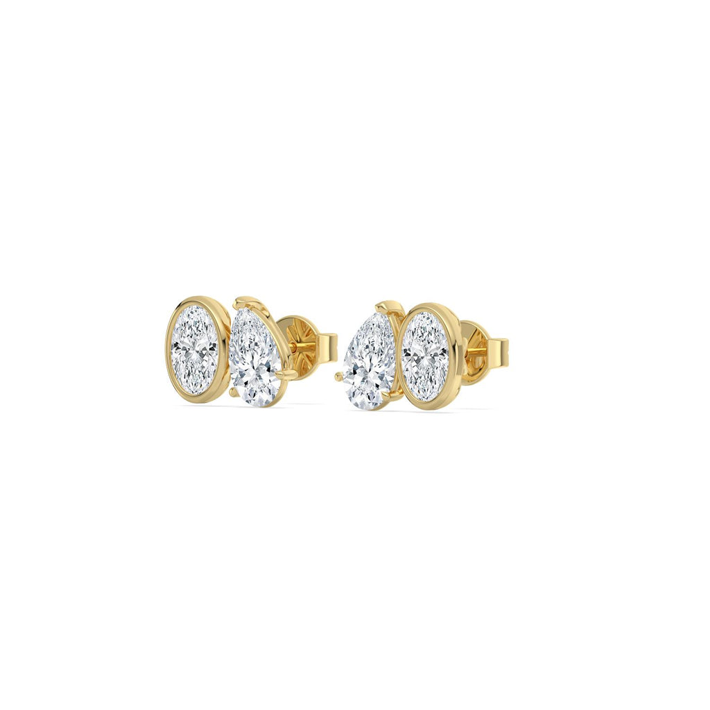 Lab Grown Diamond EARRINGS 2.91 ctw PSE210109OVPE-3