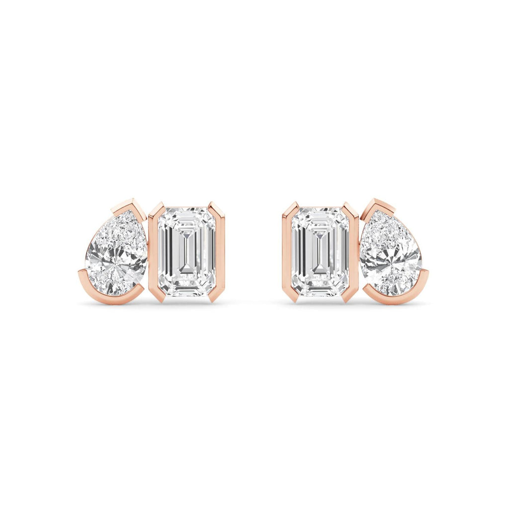 Lab Grown Diamond EARRINGS 2.34 ctw PSE210111PEEM-2.33CT