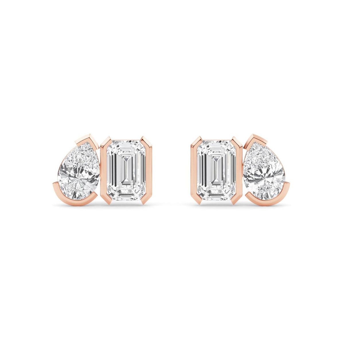 Lab Grown Diamond EARRINGS 2.34 ctw PSE210111PEEM-2.33CT
