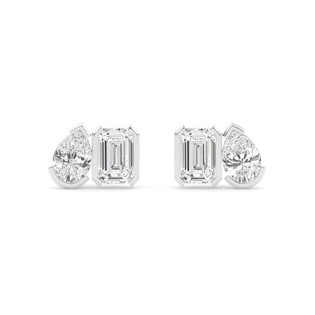 Lab Grown Diamond EARRINGS 2.34 ctw PSE210111PEEM-2.33CT