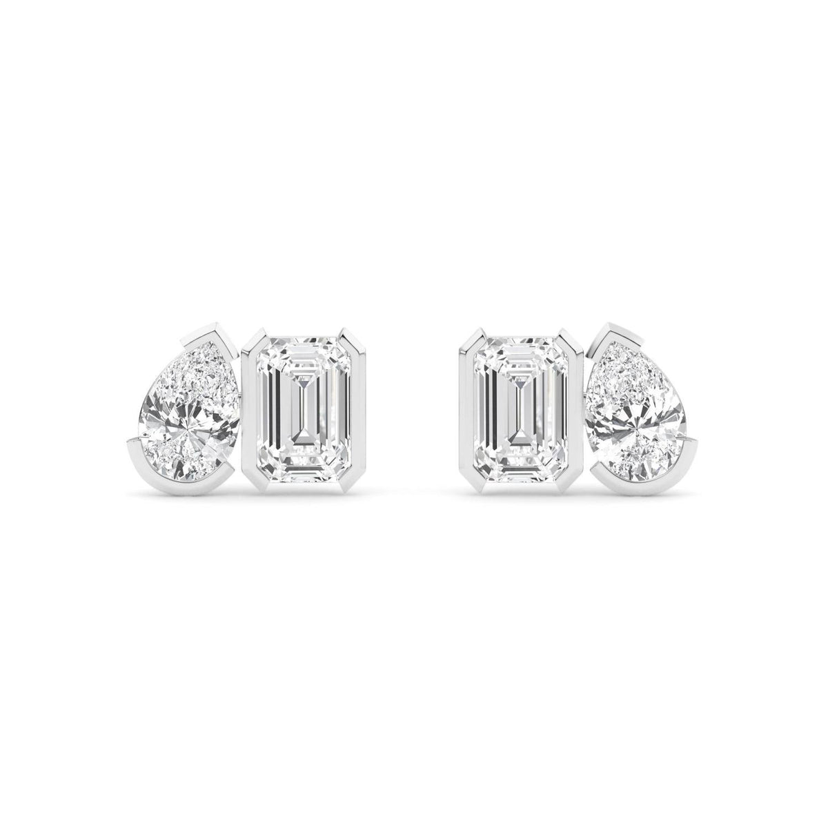 Lab Grown Diamond EARRINGS 2.34 ctw PSE210111PEEM-2.33CT
